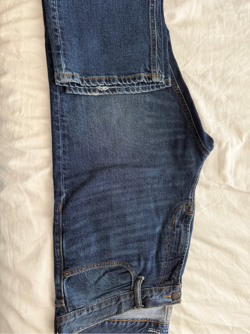 Old Navy Dark Blue Men's Jeans (Relaxed Straight Leg)